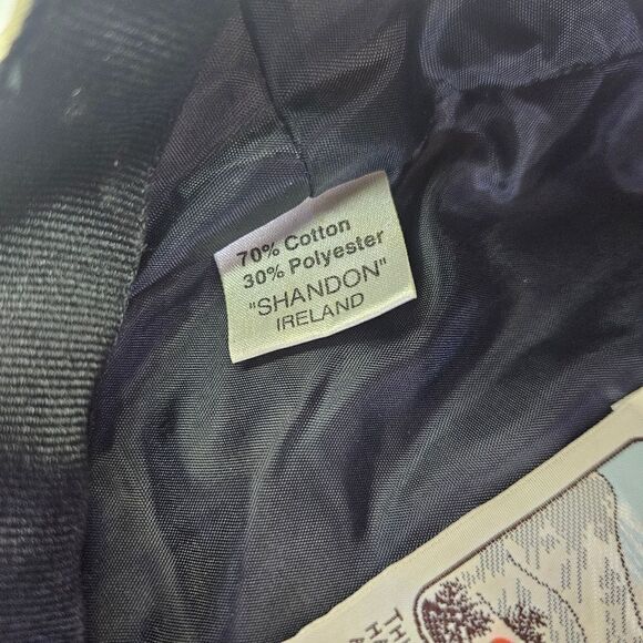 Shandon Headwear Irish Khaki Tan Embroidered Galway Golf Newsboy Jeff Cap Hat 1X - Picture 8 of 10